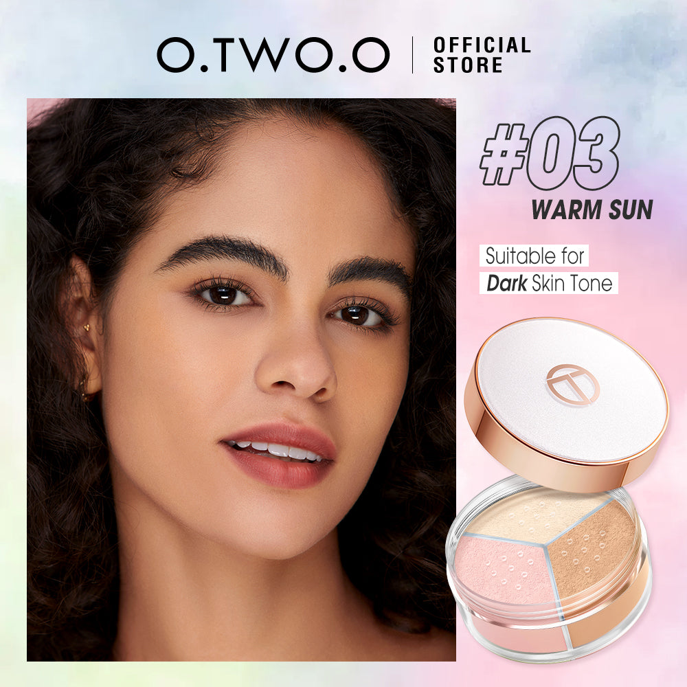 O.TWO.O New Arrival Face Setting Powder 3 Color Fine Powder Oil Control Makeup Loose Powder