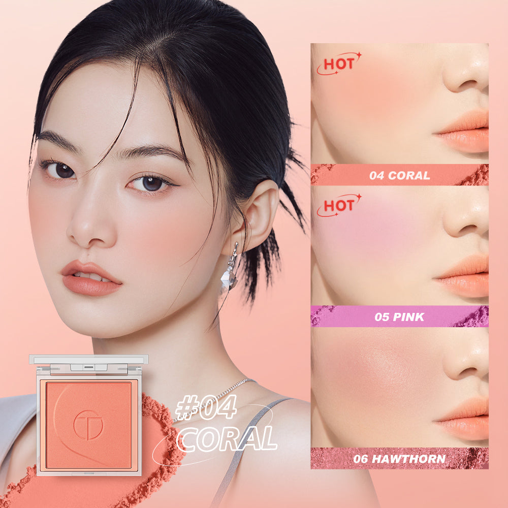 O.TWO.O High Pigment 6 Color Blush Pallete Powder