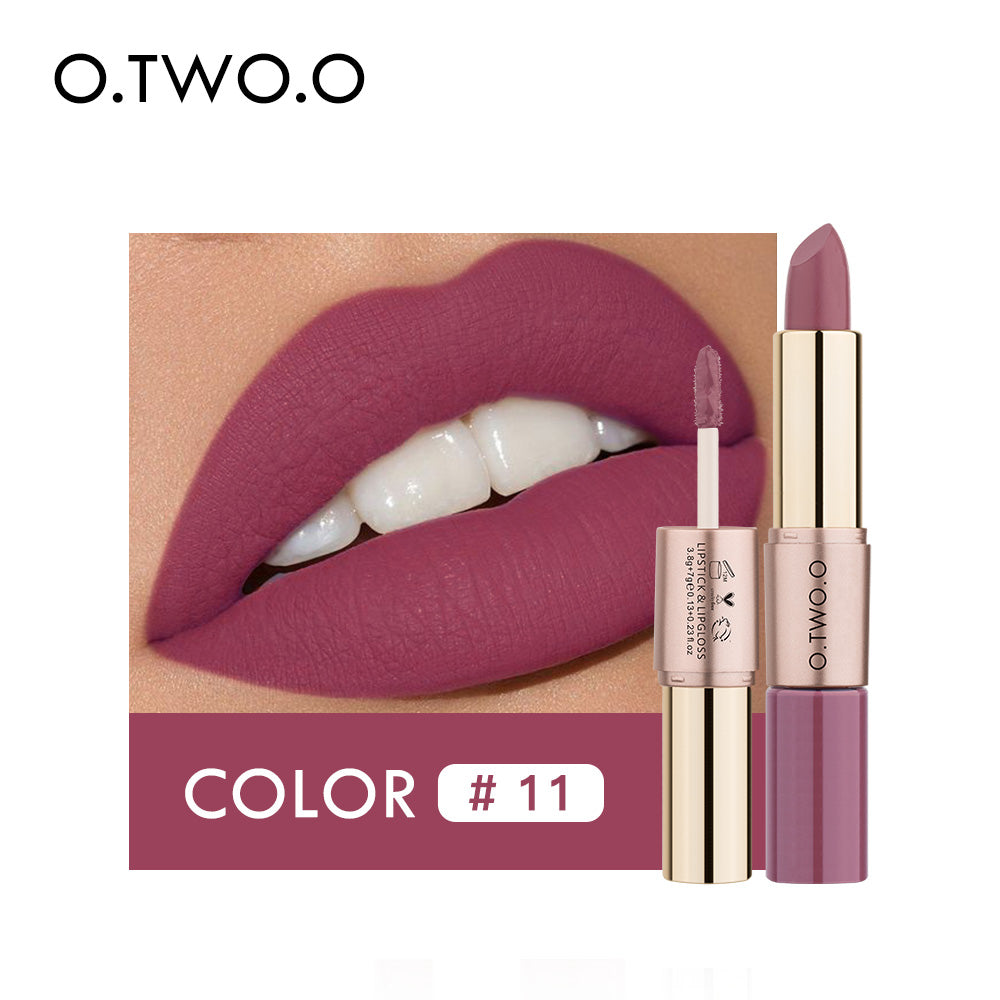 O.TWO.O 2 in 1 Matte Liquid Lipstick High Pigmented