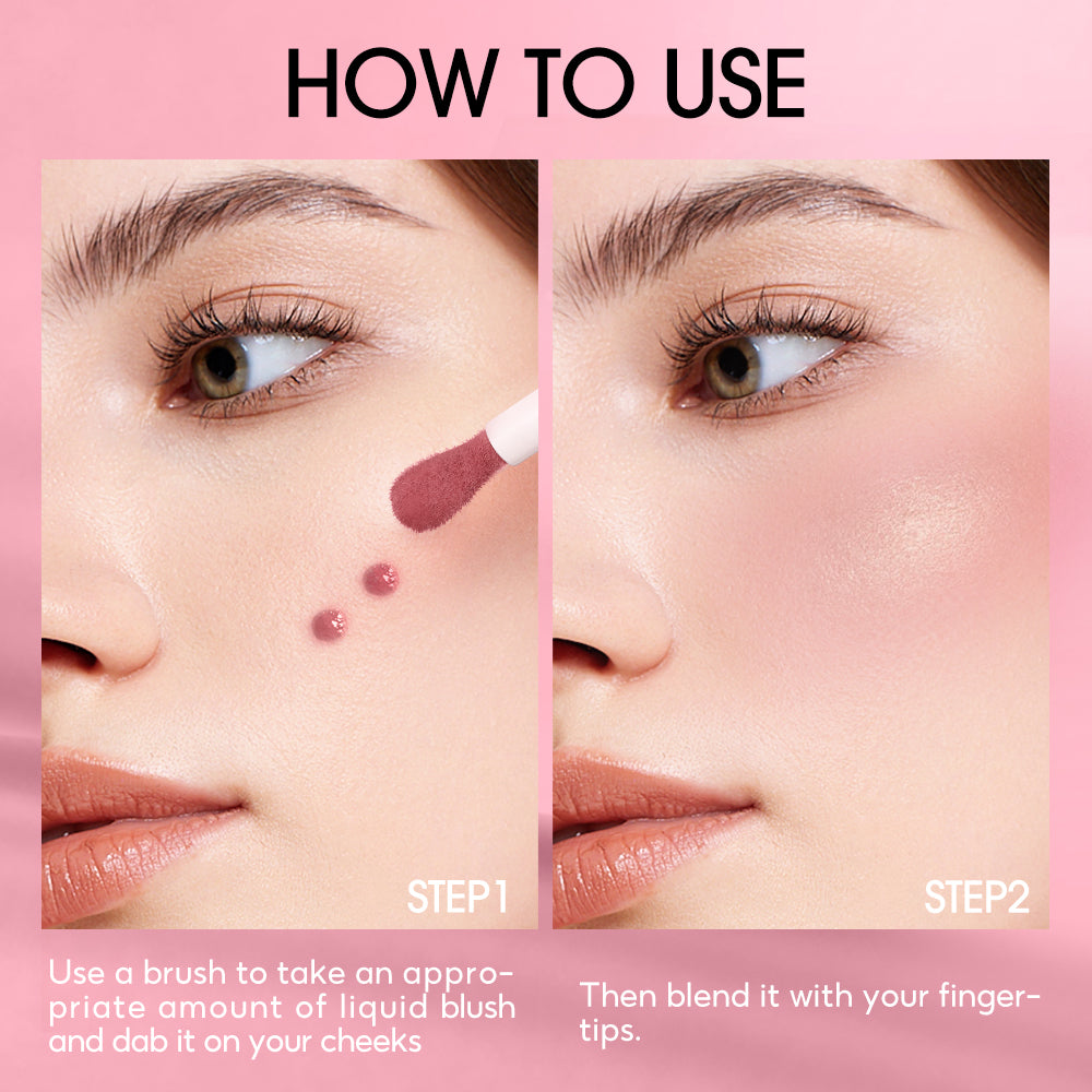 O.TWO.O Marble Texture Natrual Color Lasting Liquid Blush