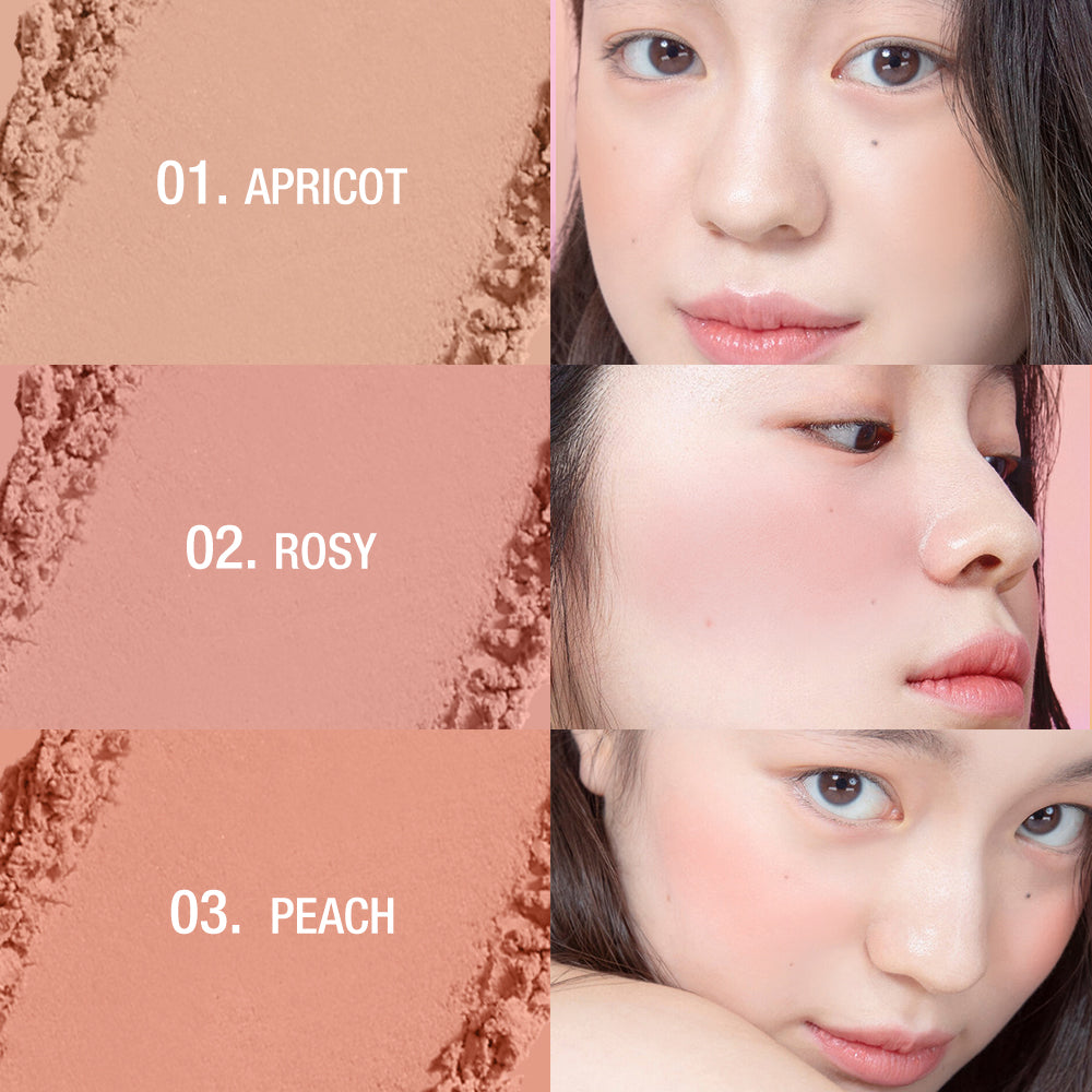 O.TWO.O High Pigment 6 Color Blush Pallete Powder