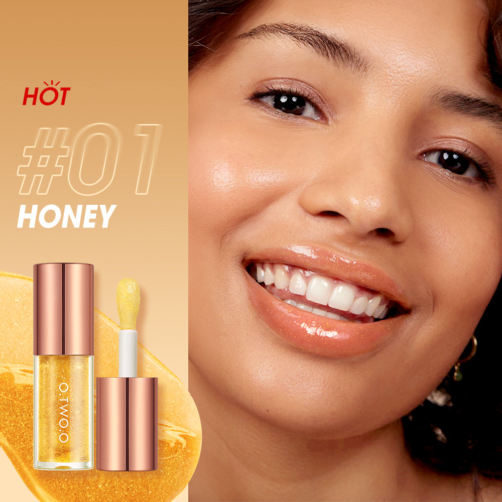 O.TWO.O Crystal Shiny Deeply Hydrates Repair Lip Oil For Dry Lips