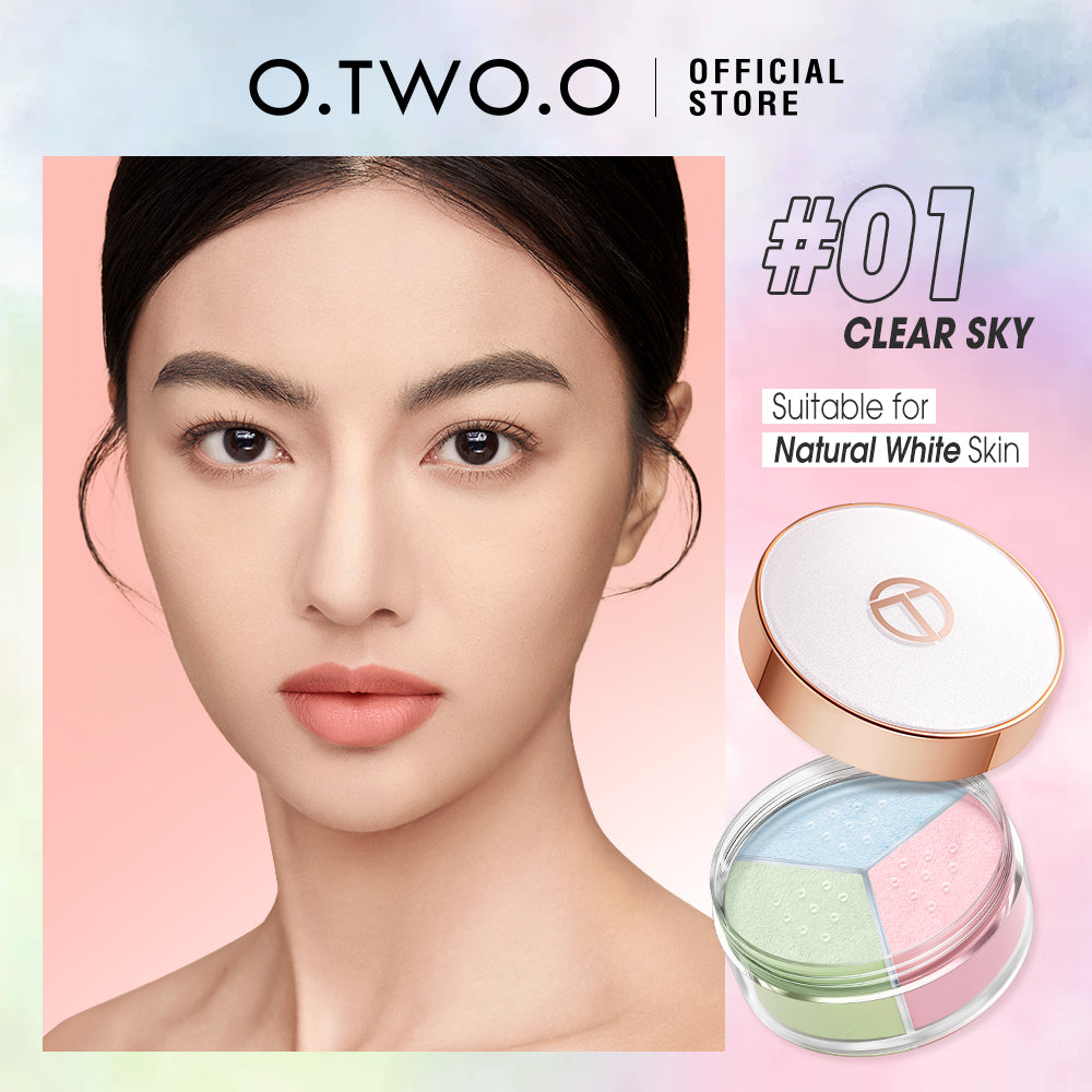 O.TWO.O New Arrival Face Setting Powder 3 Color Fine Powder Oil Control Makeup Loose Powder