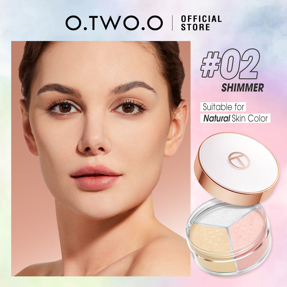 O.TWO.O New Arrival Face Setting Powder 3 Color Fine Powder Oil Control Makeup Loose Powder