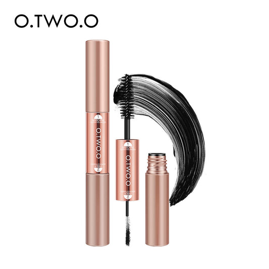 O.TWO.O Miracle Double Head 2 in 1 Mascara Waterproof Lengthening Eyelash Sweat Proof Easy Wearing Mascara
