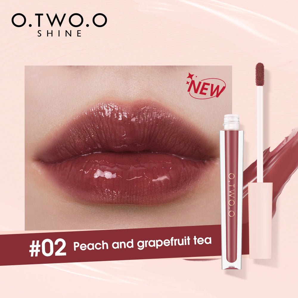 O.TWO.O SHINE Series 6 Colors Mirror and Smooth Lip Glaze