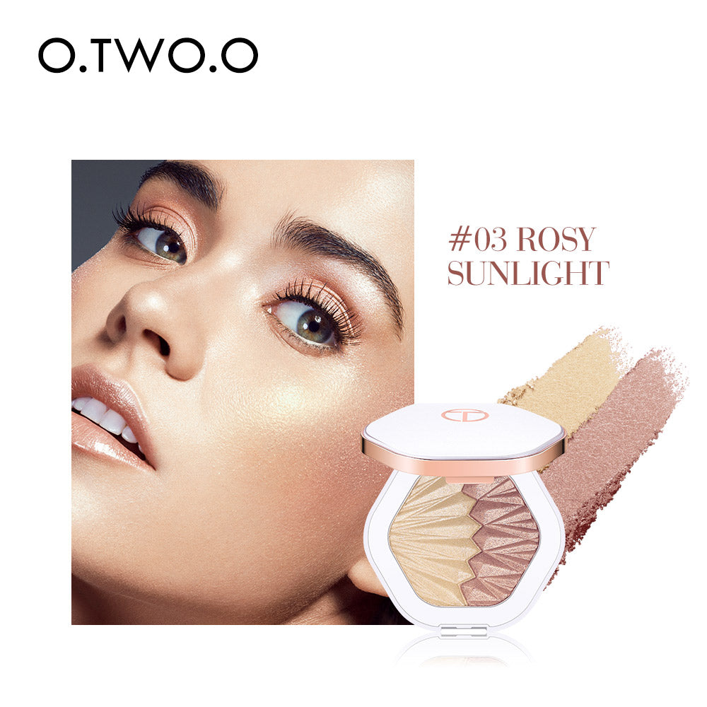 O.TWO. O Beauty Glowing Highlight Makeup High Quality Illuminating Pressed Powder