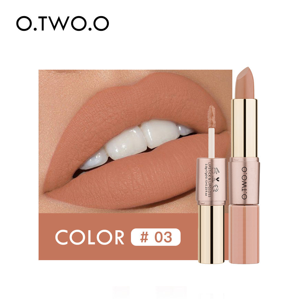 O.TWO.O 2 in 1 Matte Liquid Lipstick High Pigmented