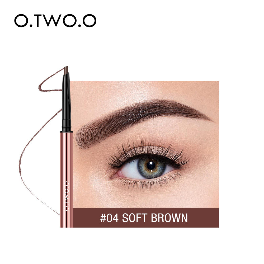 O.TWO.O High Quality Waterproof Precise Brow Definer 6 Colors Fine Triangle Eyebrow Pencil
