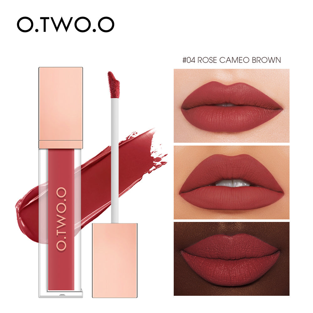 O.TWO.O New Arrival 12 Colors Matte and Strong Waterproof Lip Gloss