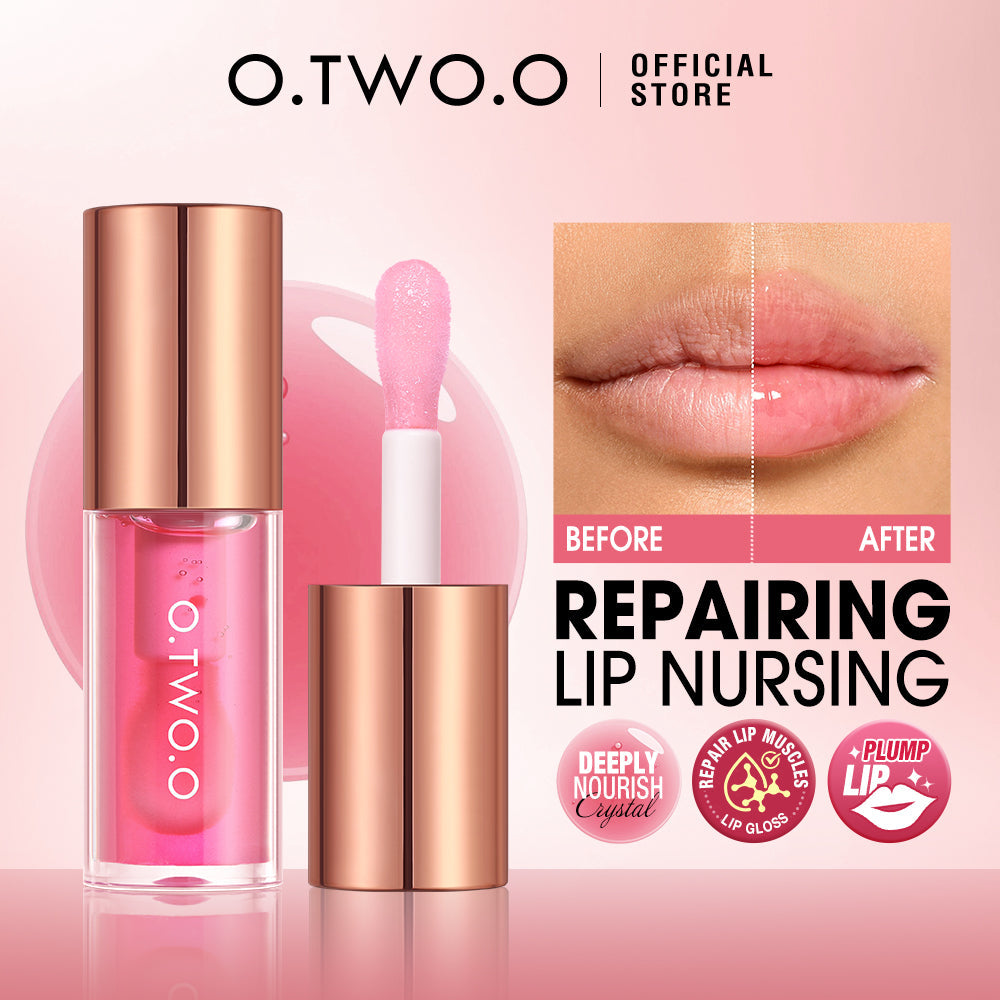 O.TWO.O Crystal Shiny Deeply Hydrates Repair Lip Oil For Dry Lips