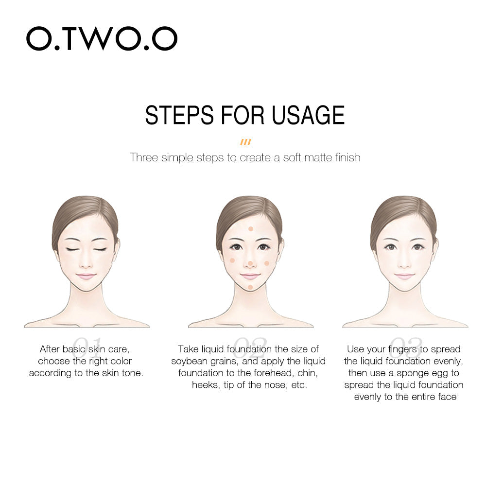 O.TWO.O Full Coverage Whitening Sweat Liquid Foundation