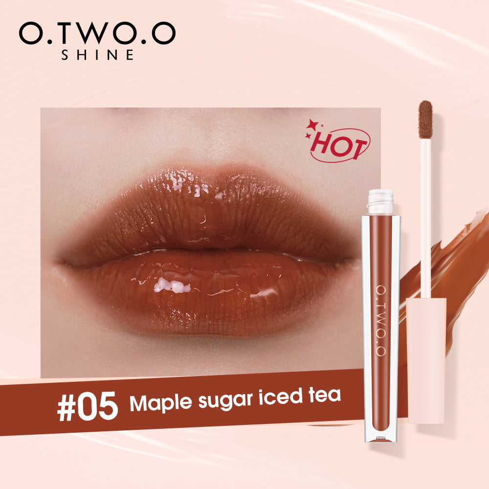 O.TWO.O SHINE Series 6 Colors Mirror and Smooth Lip Glaze