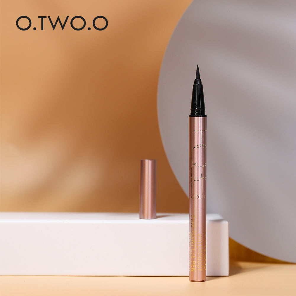 O.TWO.O Eyeliner Waterproof Black Liquid Eyeliner Pen Leak-proof Long Lasting Eye Liner