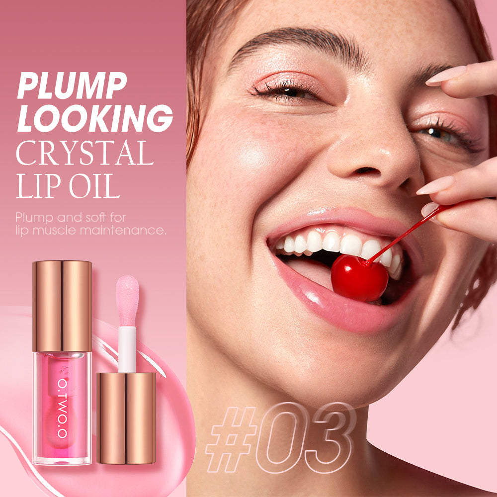 O.TWO.O Crystal Shiny Deeply Hydrates Repair Lip Oil For Dry Lips