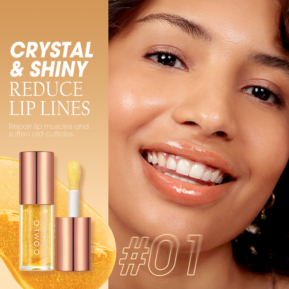 O.TWO.O Crystal Shiny Deeply Hydrates Repair Lip Oil For Dry Lips