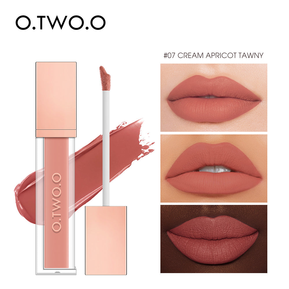 O.TWO.O New Arrival 12 Colors Matte and Strong Waterproof Lip Gloss