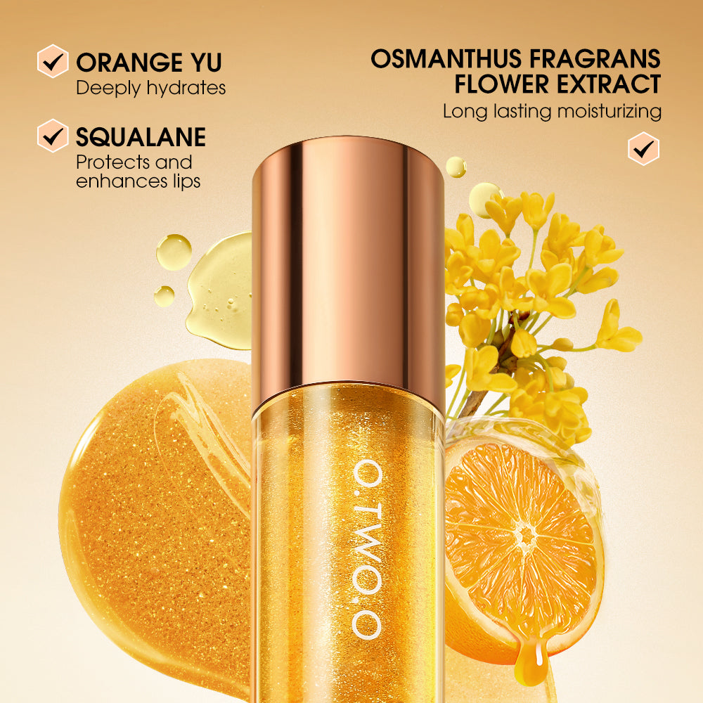 O.TWO.O Crystal Shiny Deeply Hydrates Repair Lip Oil For Dry Lips
