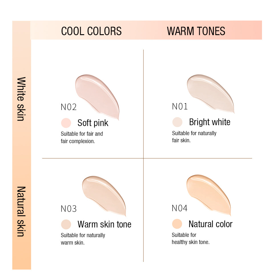 O.TWO.O Waterproof Long Lasting Oil Control Moisturizing Full Coverage Liquid Foundation Concealer