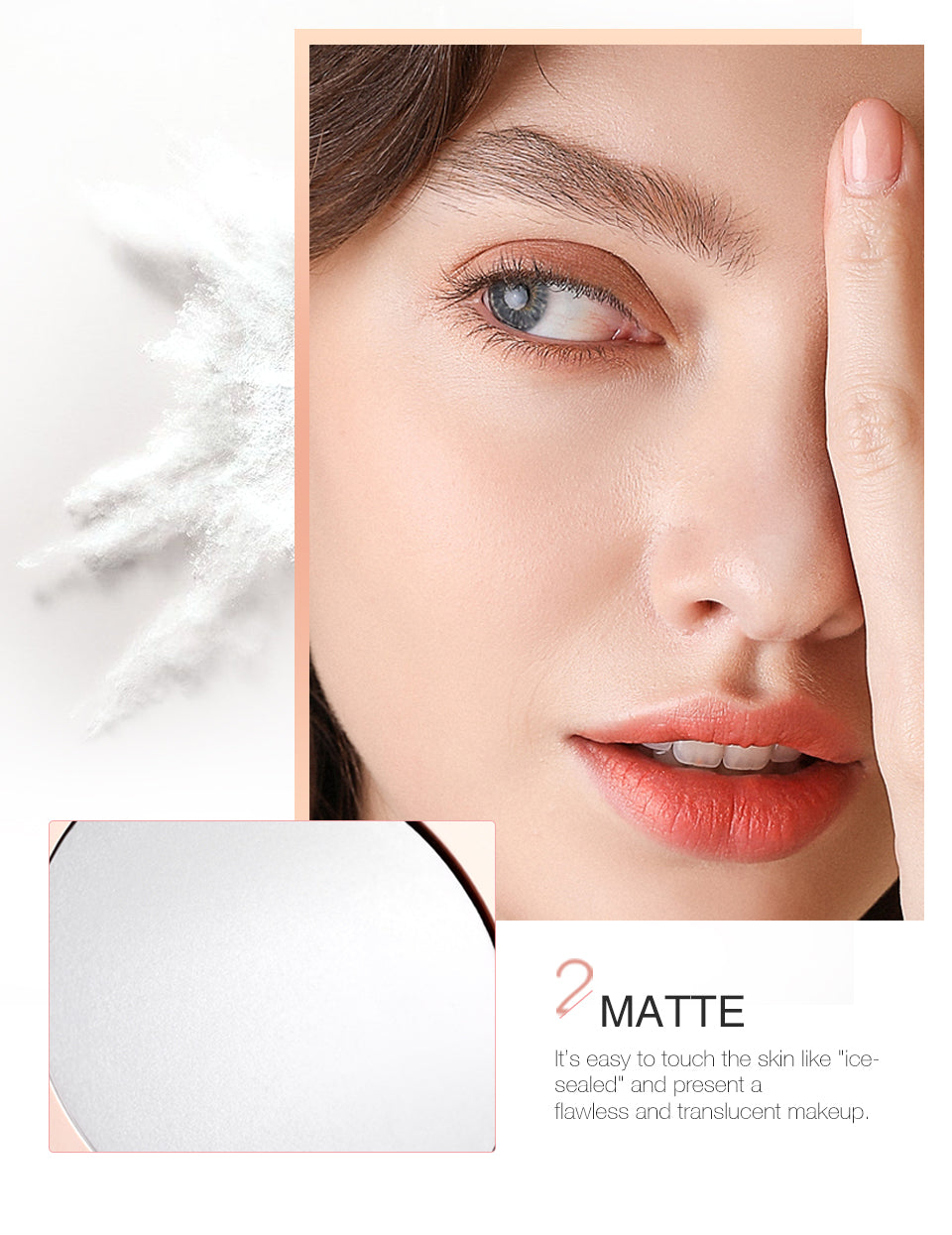 O.TWO.O New Arrival High Quality Light Silky Smooth Pressed Powder