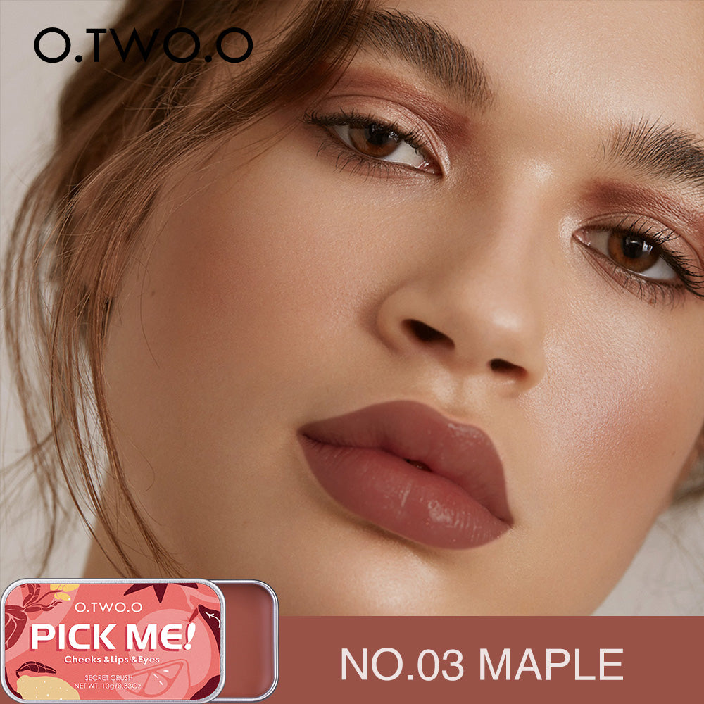 Multiple Uses Face Blusher High Pigment Makeup Cream for Cheek Lips Eyes