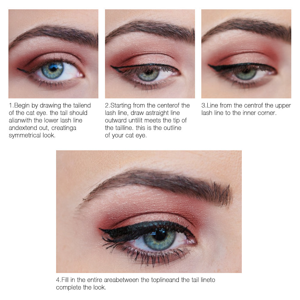 O.TWO.O Eyeliner Waterproof Black Liquid Eyeliner Pen Leak-proof Long Lasting Eye Liner