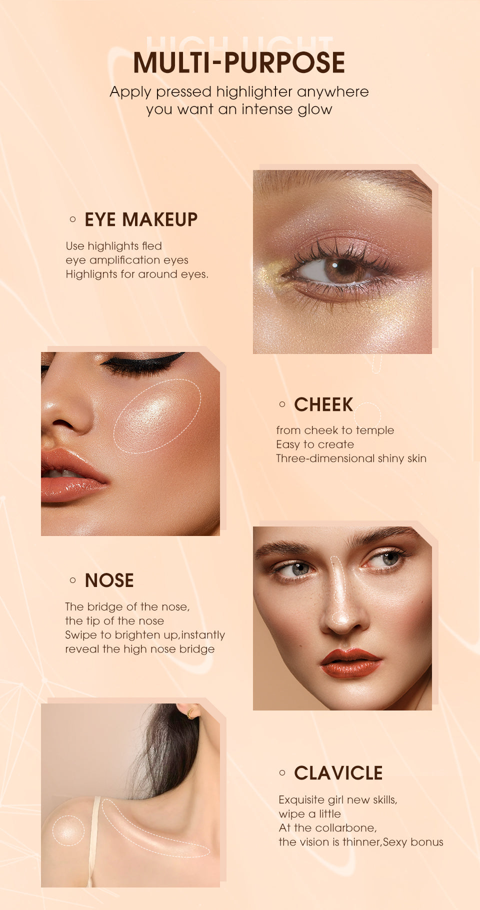 O.TWO.O NEW ARRIVAL Highlight Powder good quality face highlighter