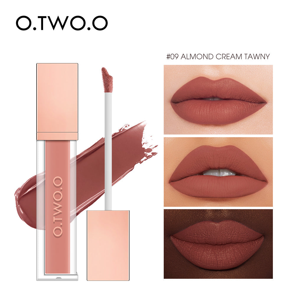 O.TWO.O New Arrival 12 Colors Matte and Strong Waterproof Lip Gloss