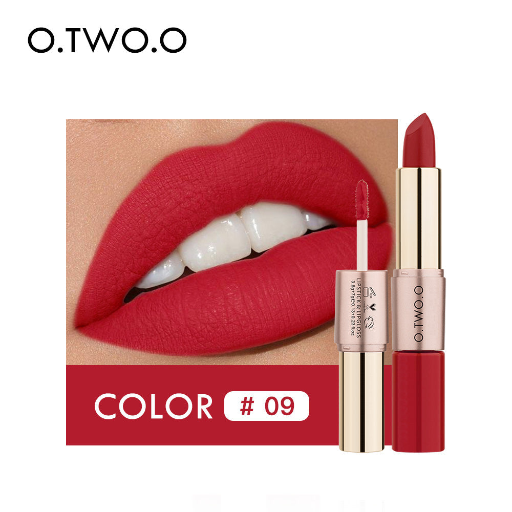 O.TWO.O 2 in 1 Matte Liquid Lipstick High Pigmented