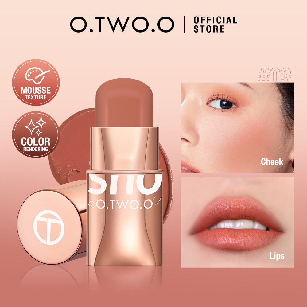 O.TWO.O 8 Colors High Pigment Blush Stick