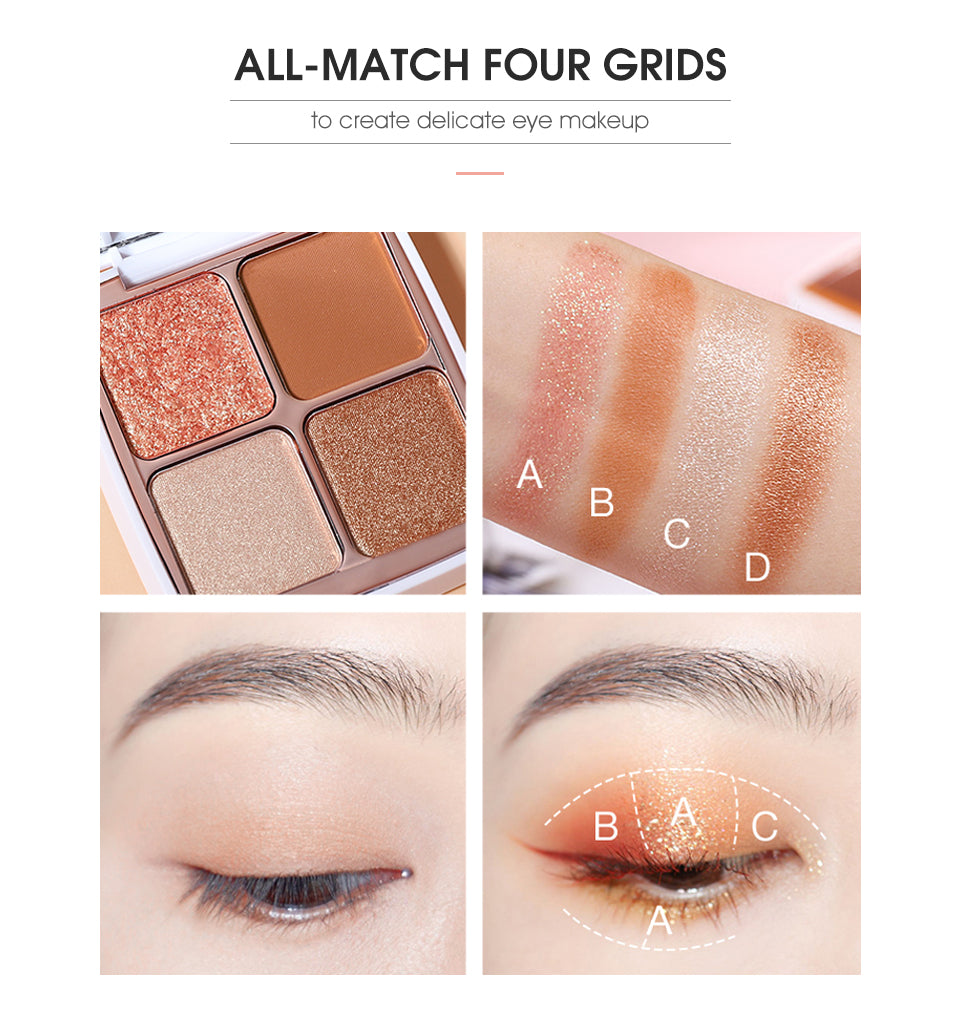 O.TWO.O Morocco series 4 color Eye Shadow Matte & Shimmer color