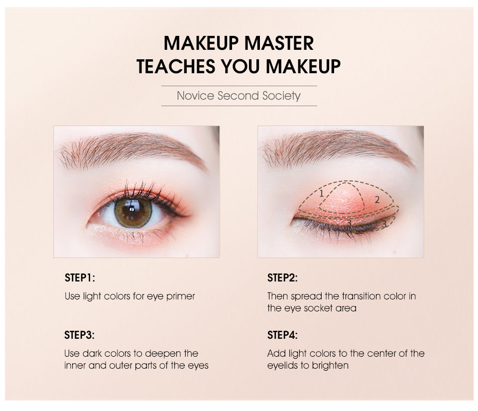 O.TWO.O Morocco series 4 color Eye Shadow Matte & Shimmer color