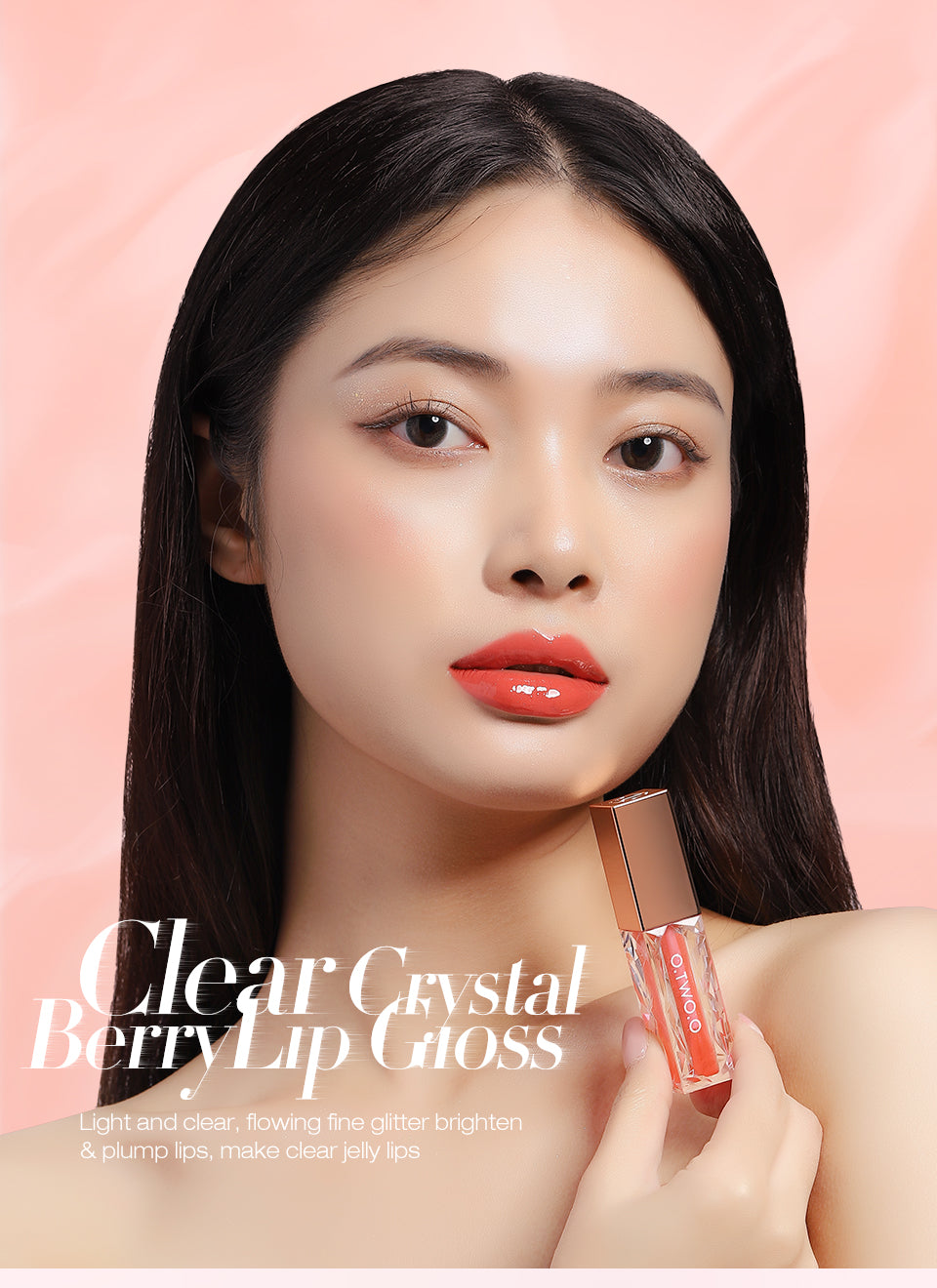 O.TWO.O New Arrival Clear Crystal Berry Lip Gross