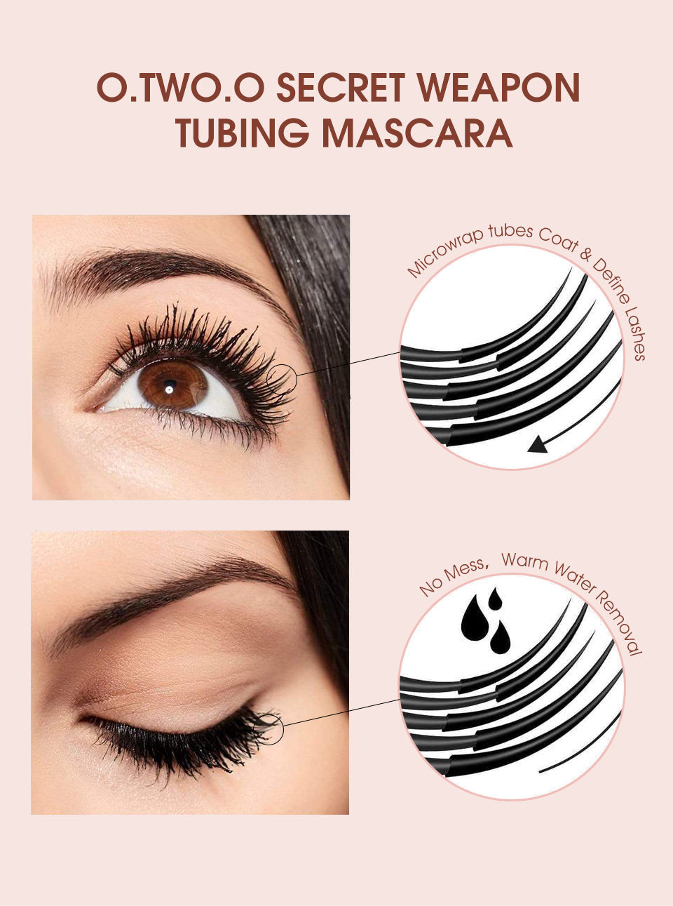 O.TWO.O New Arrival Lengthening Thickness Curl Black Mascara