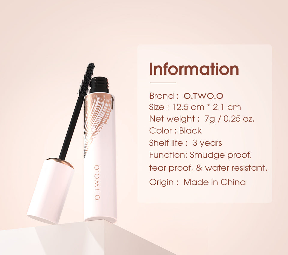 O.TWO.O New Arrival Lengthening Thickness Curl Black Mascara