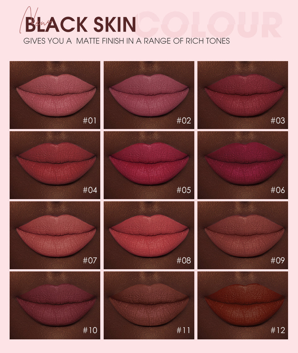 O.TWO.O New Arrival 12 Colors Matte and Strong Waterproof Lip Gloss