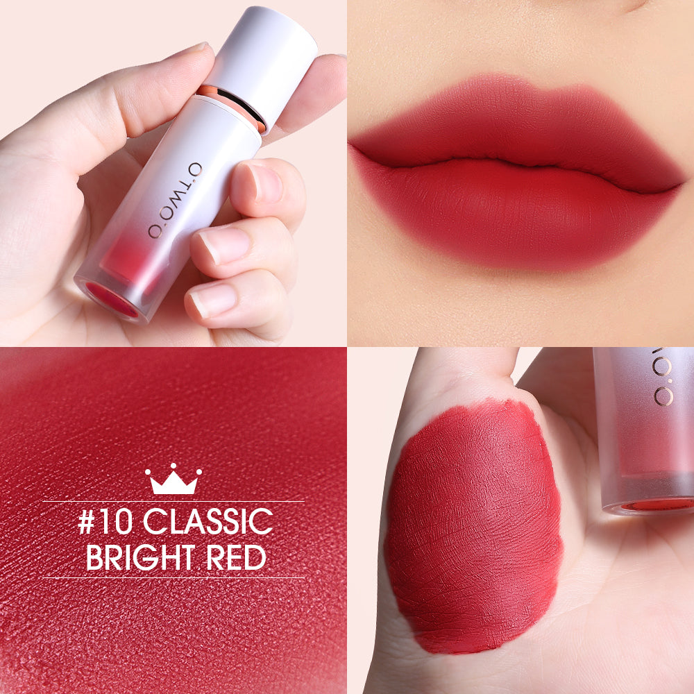 O.TWO.O New Arrival Velvet Matte Finish Rich 12 colors Lip Gloss