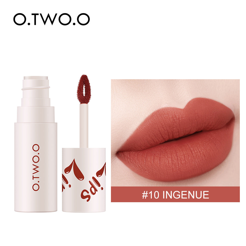 O.TWO.O New Velvet Matte Lip Cheek Mud High Pigment Long Lasting Lipstick Mud