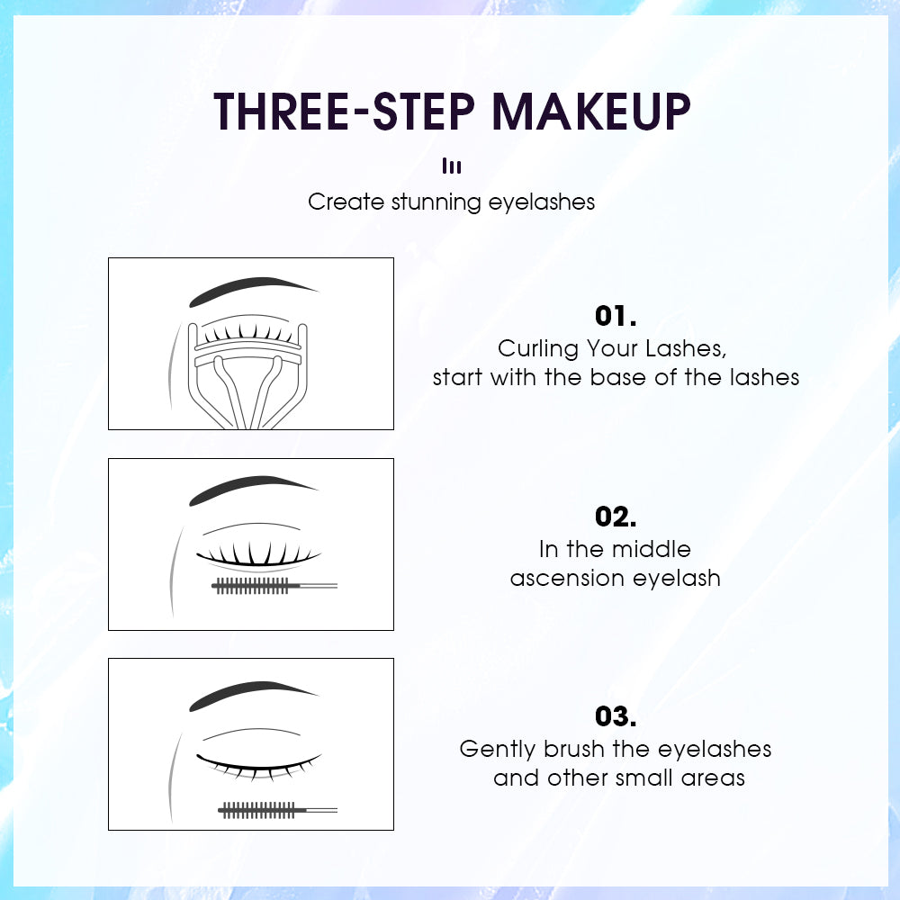 O.TWO.O Long Lasting Waterproof Sweat Proof Thick Curling Mascara with Silicone Brush