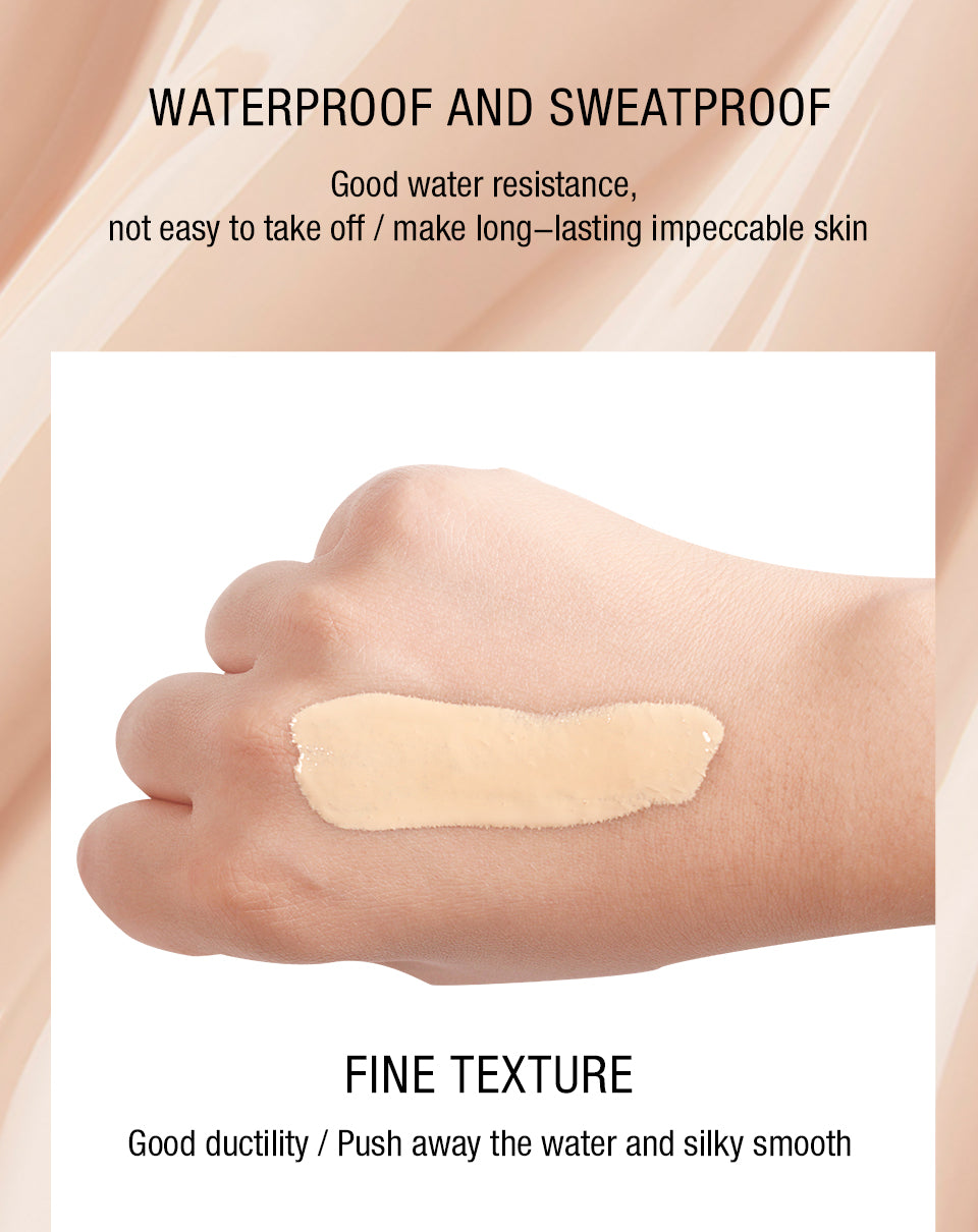 O.TWO.O Waterproof Long Lasting Oil Control Moisturizing Full Coverage Liquid Foundation Concealer