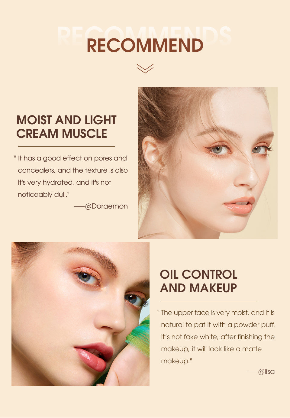 O.TWO.O New Arrival Cream Foundation with Skin Care founction