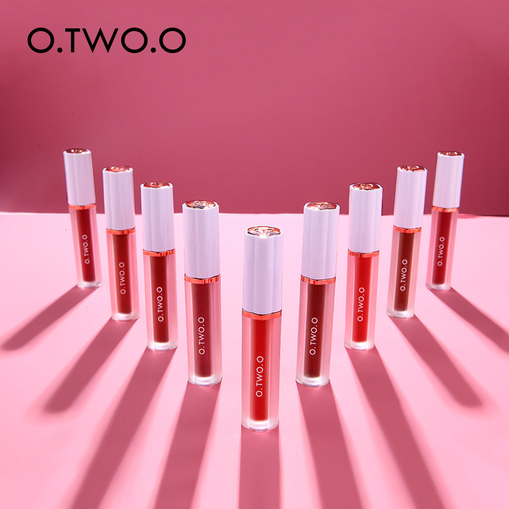 O.TWO.O Matte & Moisturize Air Misty Mousse Lip Gloss with 8 colors