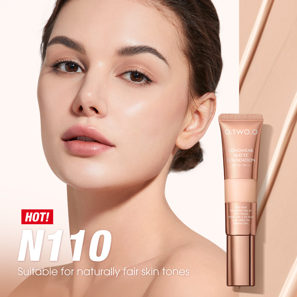 O.TWO.O High Coverage Matte Finish Liquid Foundation