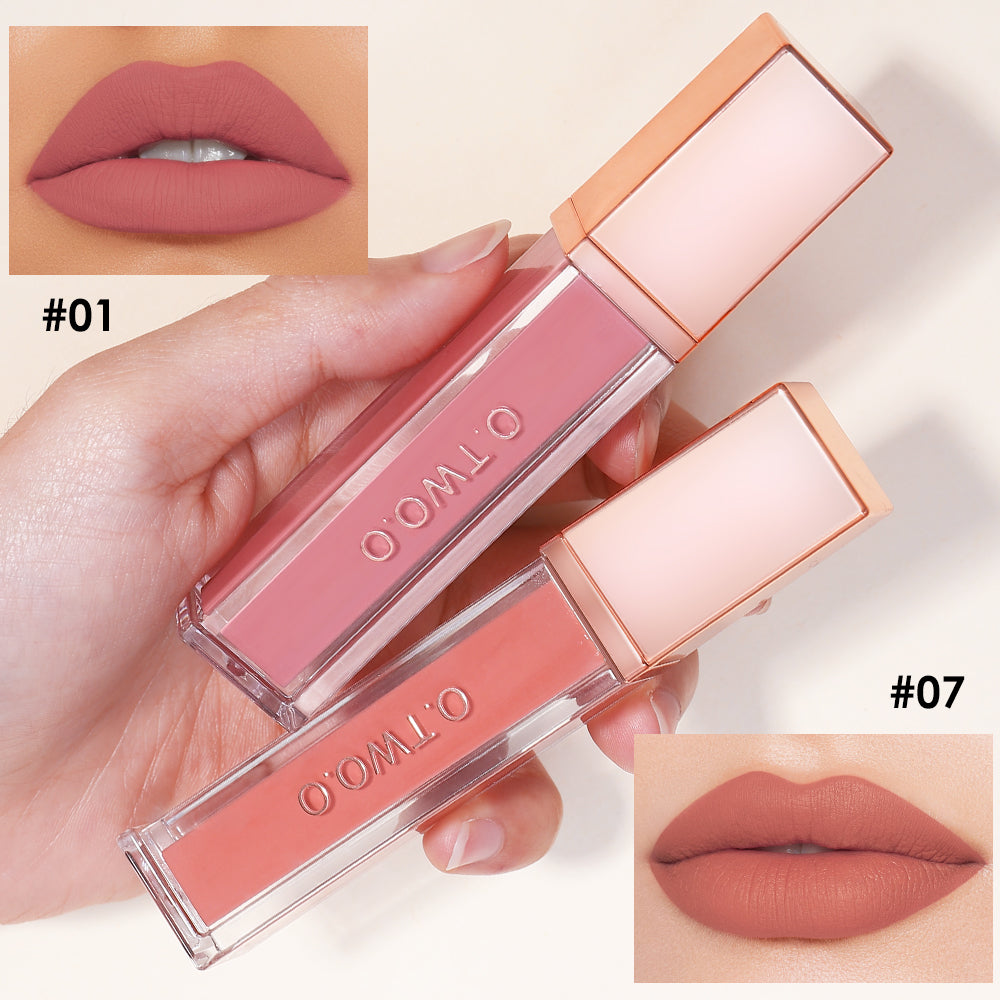 O.TWO.O New Arrival 12 Colors Matte and Strong Waterproof Lip Gloss