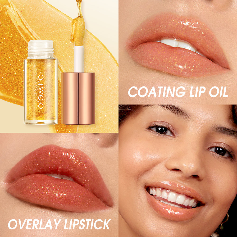 O.TWO.O Crystal Shiny Deeply Hydrates Repair Lip Oil For Dry Lips