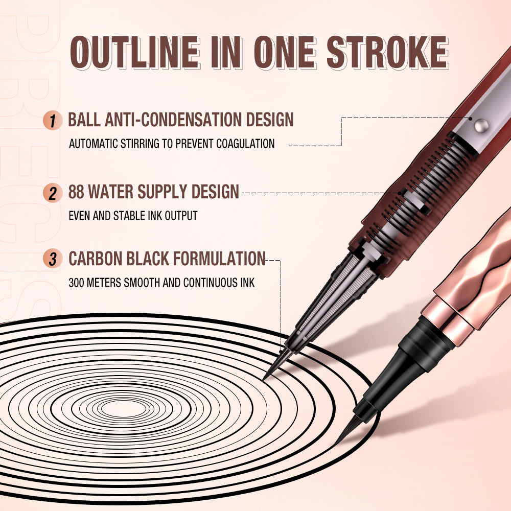 O.TWO.O Smooth and Long-Lasting Black Eyeliner