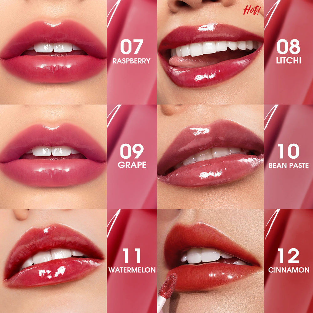 O.TWO.O 2025 New Arrival 12 Colors High Shine Nourishing Lip Gloss Water Gloss Lip Glaze