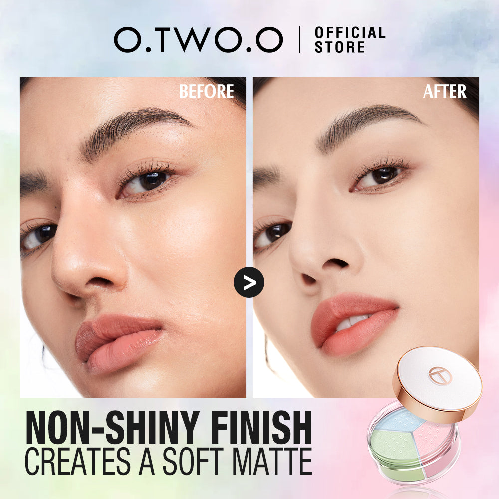 O.TWO.O New Arrival Face Setting Powder 3 Color Fine Powder Oil Control Makeup Loose Powder