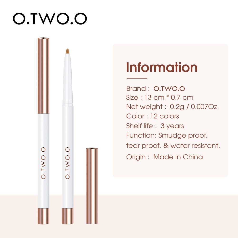 O.TWO.O New Arrival 12 Colors Eye Shadow Pencil Multi-Effect Eyeshadow Stick