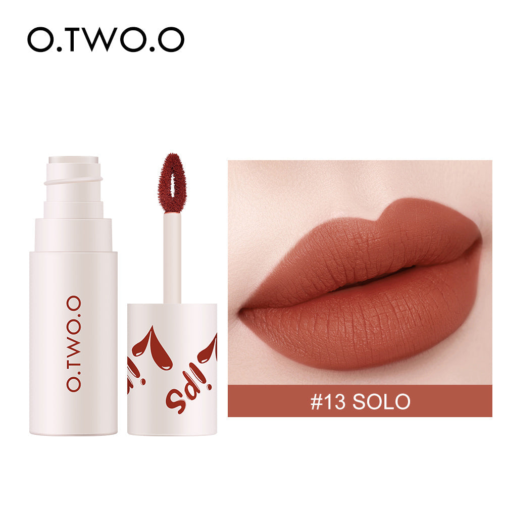 O.TWO.O New Velvet Matte Lip Cheek Mud High Pigment Long Lasting Lipstick Mud